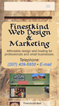 Mobile Screenshot of finestkindwebdesign.com